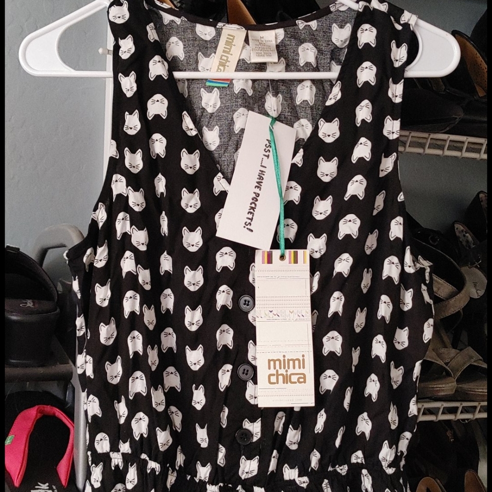 Kitty Print Dress